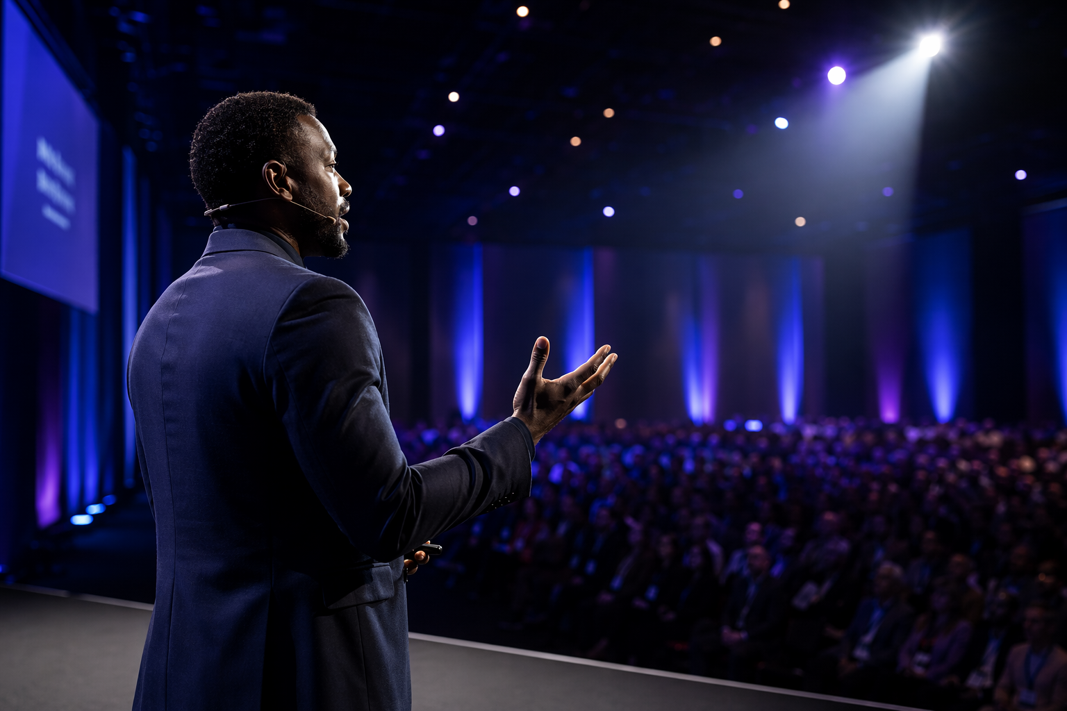 James Okafor speaking