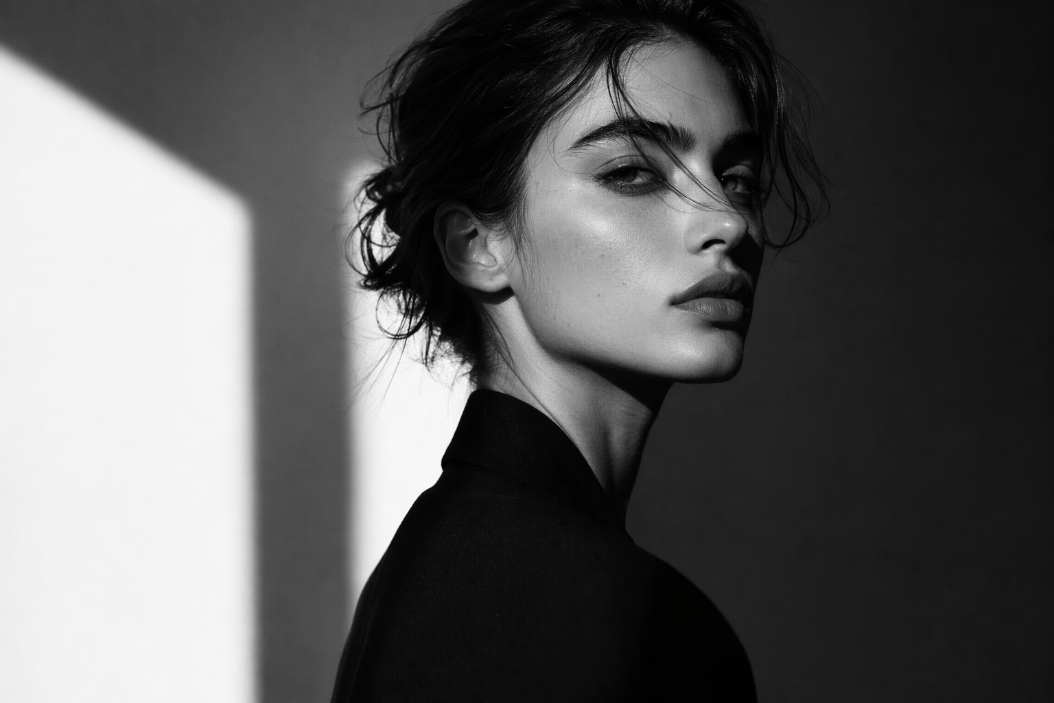 Studio Vasquez B&W portrait